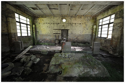 Interior of old abandoned building