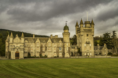 View of castle against cloudy sky