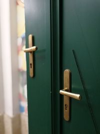 Close-up of closed door