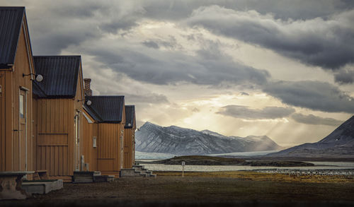 London houses at ny-Ålesund, svalbard