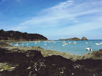 Scenic view of sea against sky