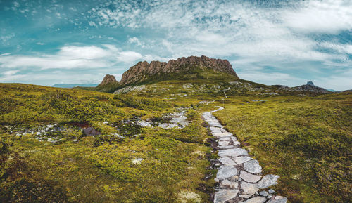 Scenic view of landscape against sky