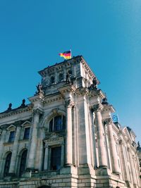 Low angle view of historical building