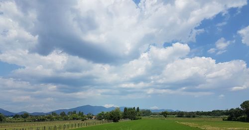 Panoramic view of landscape against sky