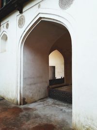 Entrance of historic building