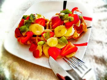 Close-up of red chili peppers