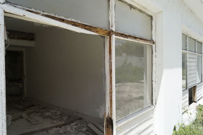 Interior of abandoned house