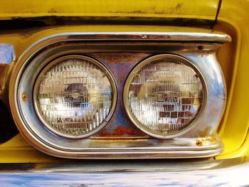 Close-up of vintage car