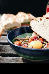 Close-up of food in plate