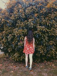 Woman standing in park