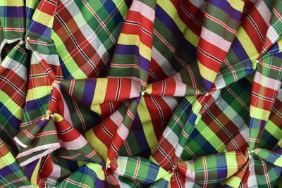 Full frame shot of multi colored umbrellas