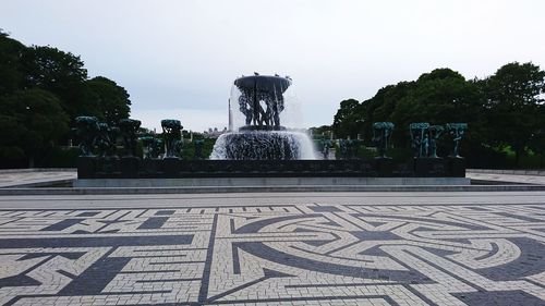 View of fountain