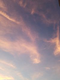 Low angle view of cloudy sky