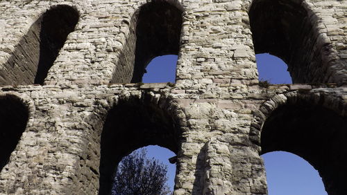 Low angle view of old ruin