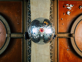 Close-up of ornate door