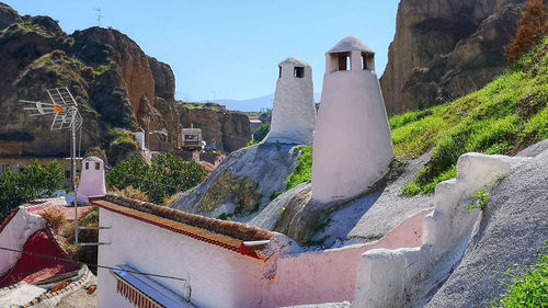 Panoramic view of historic building against sky