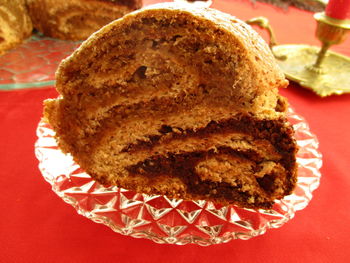 Close-up of chocolate cake