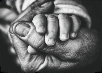 Close-up of hands