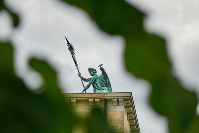 Low angle view of statue