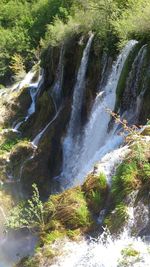 River flowing through rocks