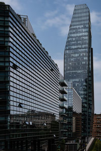 Low angle view of torre diamanté, complex in milan