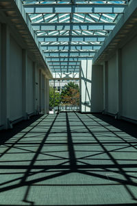 Empty corridor of building