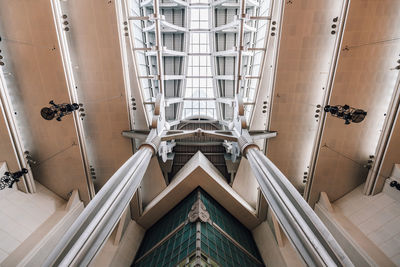 Low angle view of ceiling of building