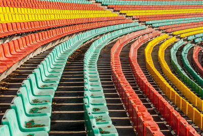 View of stadium seats