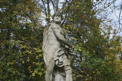 Low angle view of statue