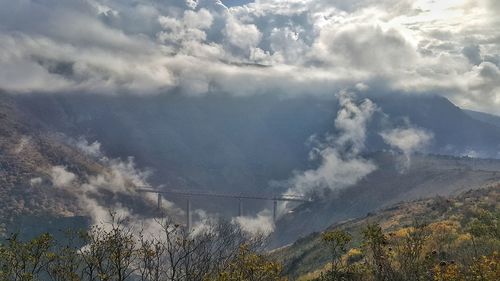 Scenic view of dramatic sky