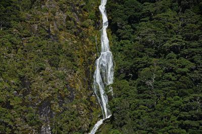 Scenic view of waterfall