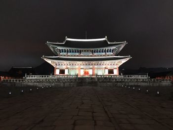 View of building at night