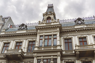 Low angle view of historic building against sky