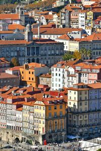 High angle view of townscape - porto