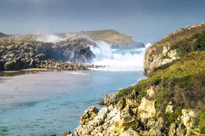 Scenic view of sea against sky