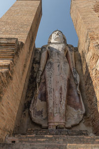 Low angle view of a statue