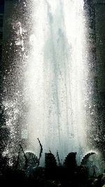 Waves splashing in water