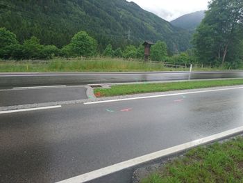 Country road passing through mountains