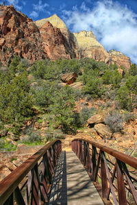 Scenic view of mountain against sky