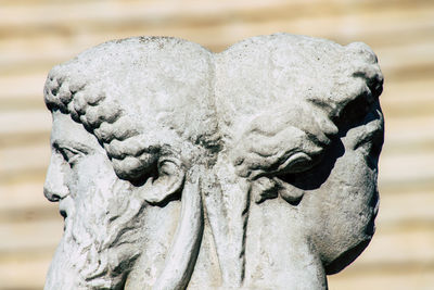 Close-up of angel statue