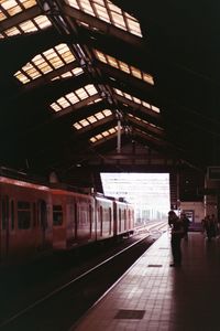 Train at railroad station