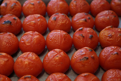 Full frame shot of oranges