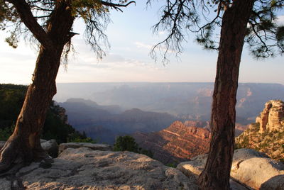 Scenic view of grand canyon national park against sky