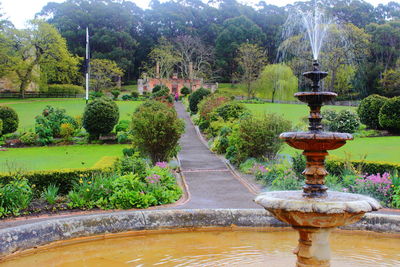 Fountain in park