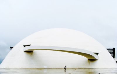 Low angle view of dome shape building against sky