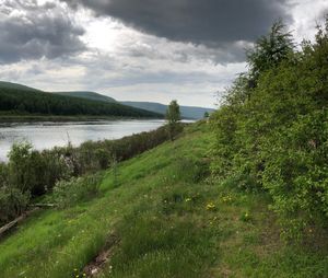 Scenic view of landscape against sky