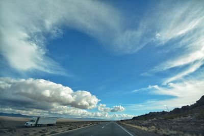 Road against sky