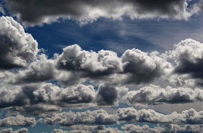 Low angle view of clouds in sky