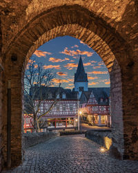 Beautiful cityscape of the german fairytale idstein, hesse