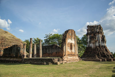 Old ruins against sky